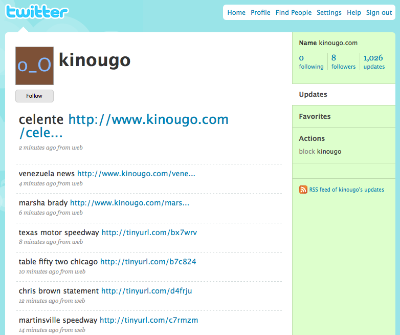 kinougo twitter profile