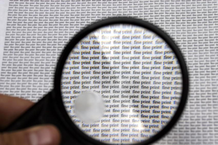 Magnifying Fine Print