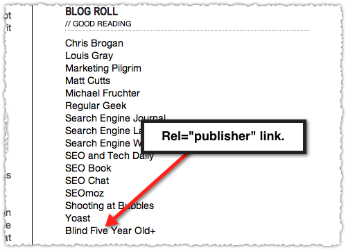 Google+ Rel="Publisher" Mark-Up