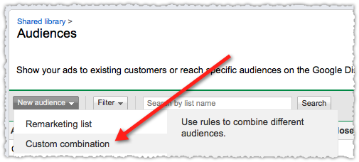 Google Custom Combination Remarketing List