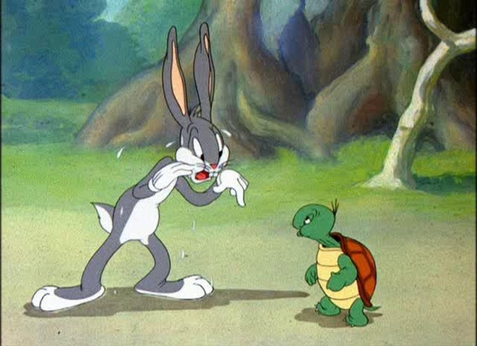 Tortoise And Bugs Bunny