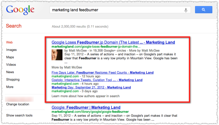 Google Authorship for Marketing Land