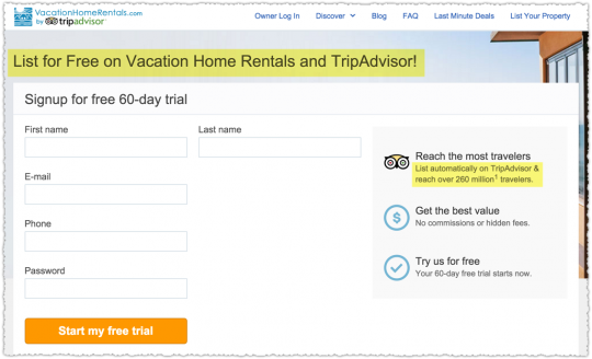Syndication Selling Point on Vacation Home Rentals