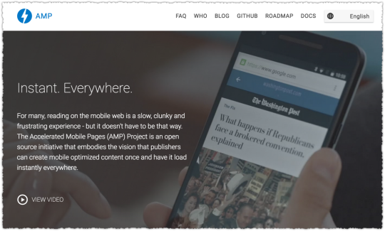 Accelerated Mobile Pages Project