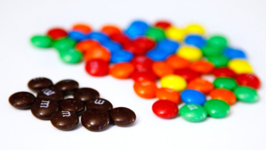 Separated M&Ms